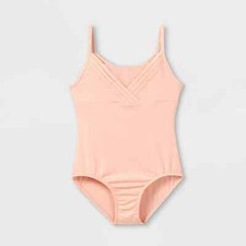 NWT Cat  Jack Target XS 4/5 pink ballet dance camisole tank leotard keyhole