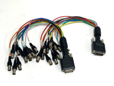 Lot of 2 Matrox Y16171-00 25 PIN To 12 BNC BREAKOUT Cable