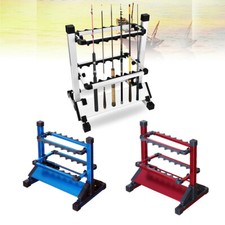 okuma expandable abs wall mount fishing rod rack Black Aluminum, ABS 18 rod rack Sporting Goods Utilize thin wall spaces efficiently to store and organize up to 6/8 fishing rods Hey! Okuma Makes Rod Racks!