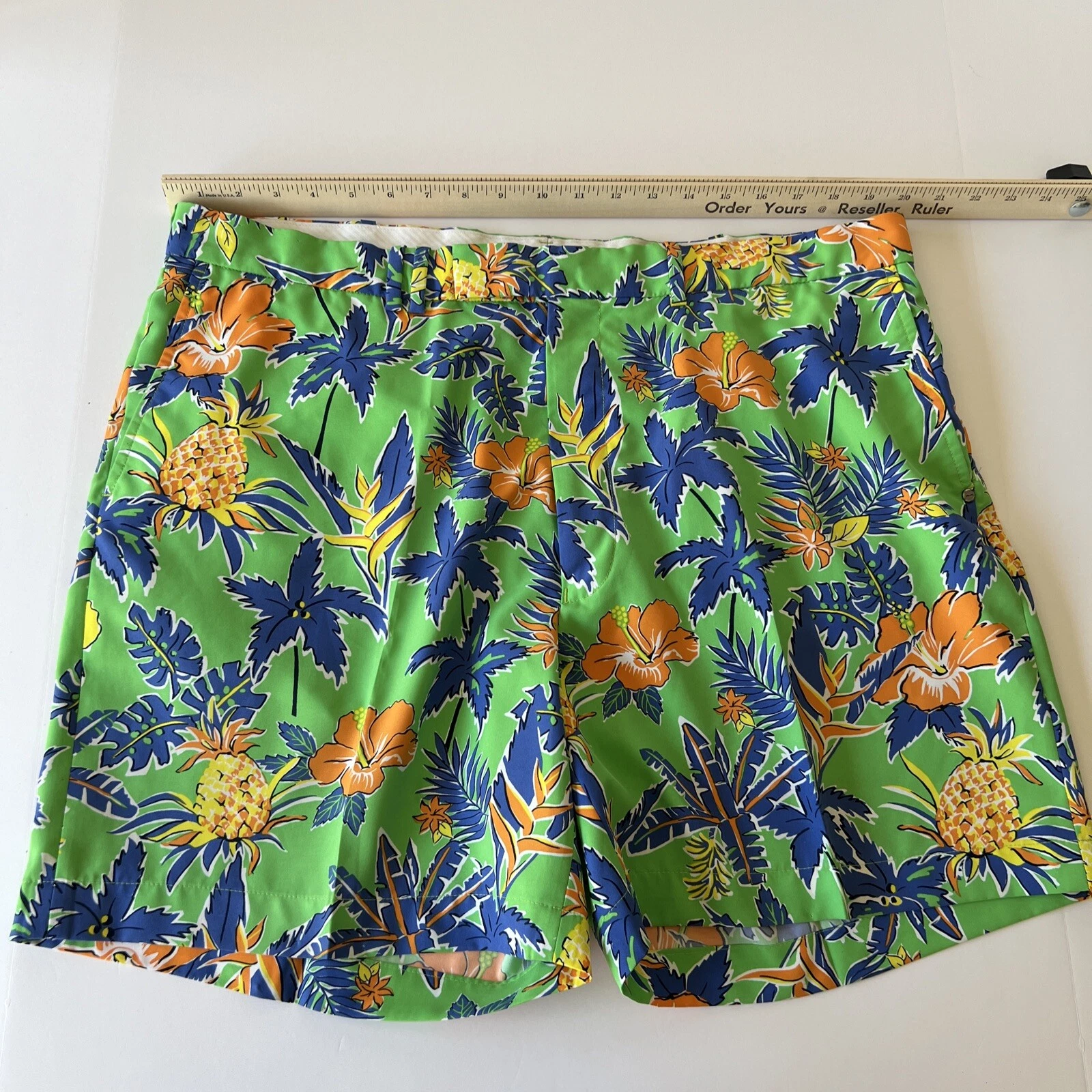 RLX Ralph Lauren Chino Shorts Mens Sz 40 Performance Classic Fit Hawaiian Floral