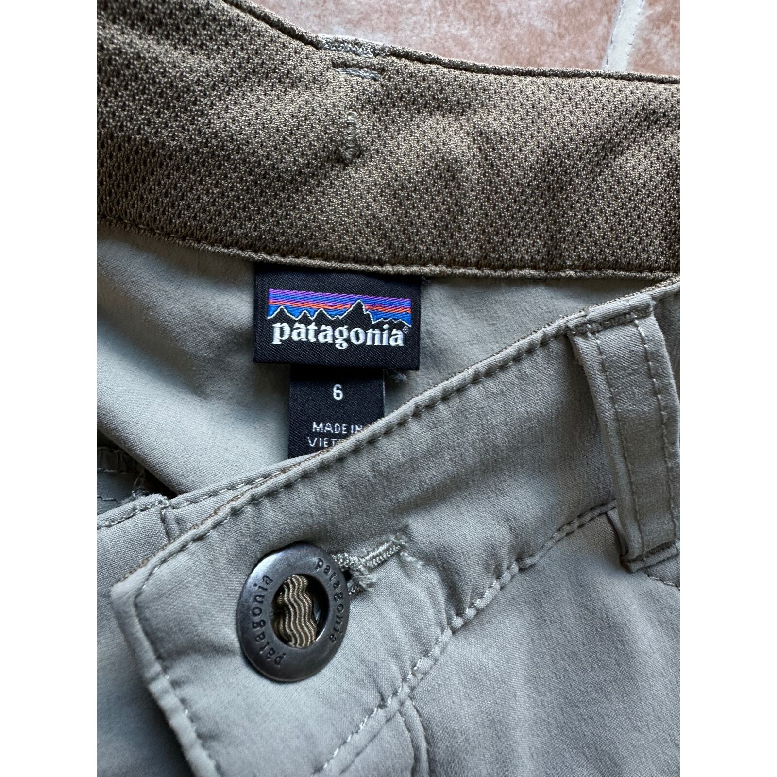 Patagonia Khaki Hiking track Quandary Pant Women size 6 thumbnail 6