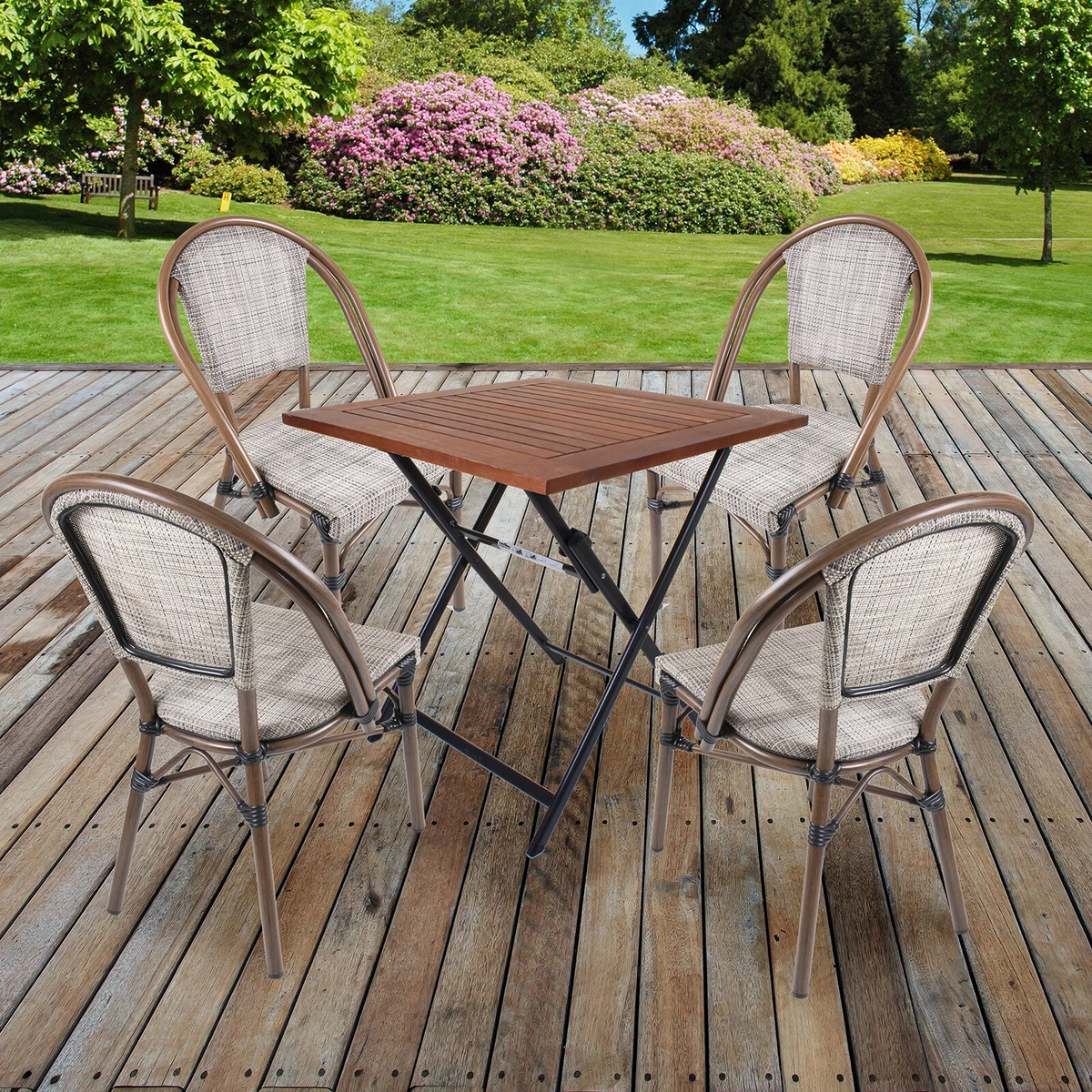 Stackable on sale bistro chairs