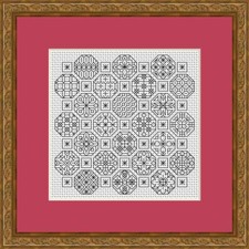 Blackwork Embroidery Kit   -  Bubbles