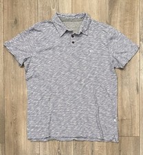 QUIKSILVER Men  s Modern Fit Polo Shirt Large Blue