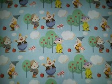 DISNEY SNOW WHITE THE 7 SEVEN DWARFS LINED WINDOW VALANCE CURTAIN 42x12