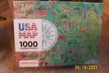 USA Map - 1,000 Piece Puzzle - NEW - Factory Sealed