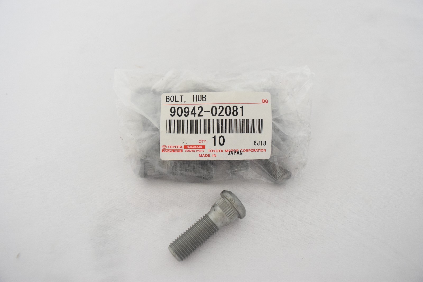 TOYOTA OEM BrakeRearHub Assembly Wheel Stud 2 x 9094202081 90942