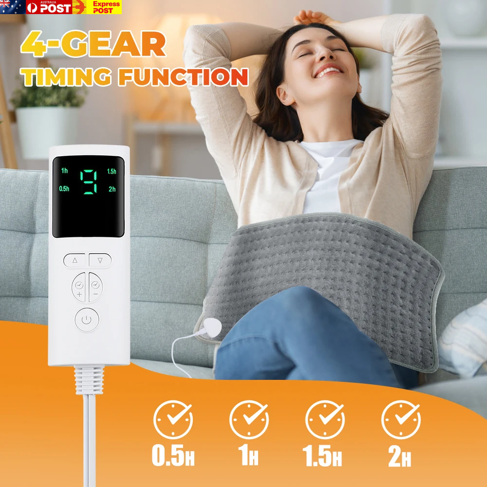 30*59Cm Electric Heating Pad Waterproof Winter Heater Abdomen Shoulder Back Pain eBay