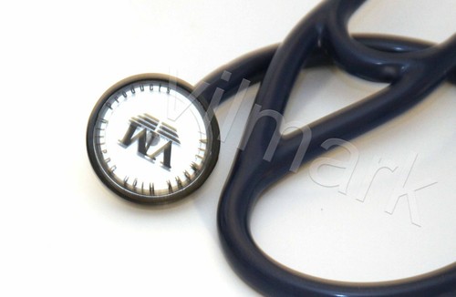 Estetoscopio de cardiología profesional azul marino, garantía limitada de por vida Vilmark 14a - Imagen 2 de 2