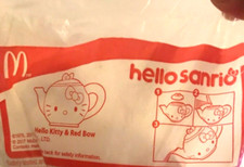 sale hello kitty  red bow tea pot toy happy meal mcdonald sealed unopen 2017