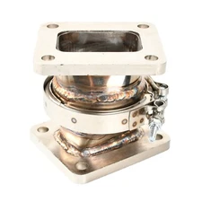 Stainless Steel T4 To T4 Turbo Inlet V Band Rotation Conversion Flange Adapter