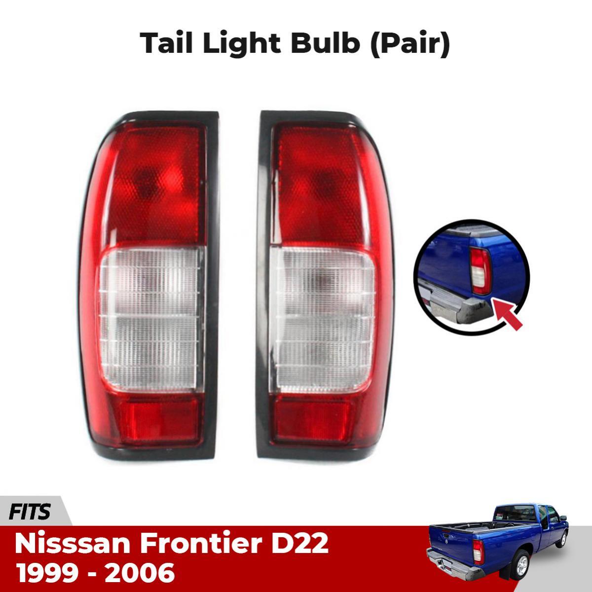 Tail Light Lamp +Bulb Pair Fits Nissan Navara Frontier D22 Pickup
