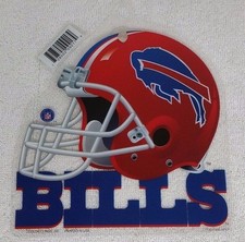 BUFFALO BILLS NFL BRAND NEW WINDOW HELMET SCRIPT LOGO HANGING DECORTATIONS