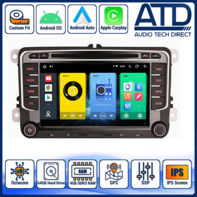 Android Auto CarPlay HeadUnit für SEAT Leon Mk2 Alhambra Altea IPS SatNav Radio