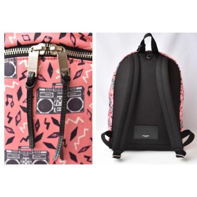 Saint Laurent Paris Authentic Backpack Canvas/Music Pink Unisex