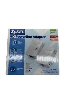 Zyxel PLA4201 Kit - HD Powerline Adapter 500 Mbps -  Ethernet Adapter Ships Free