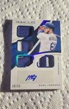2018 Panini Immaculate Alex Verdugo RC #QMA-AV QUAD RPA AUTO #/25 PADRES 💎🔥 