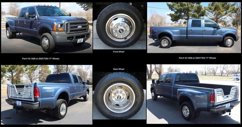 17" 2005-2026 Ford F350 Dually Wheel Simulators 4WD POP OUTS Foto 3 de 4