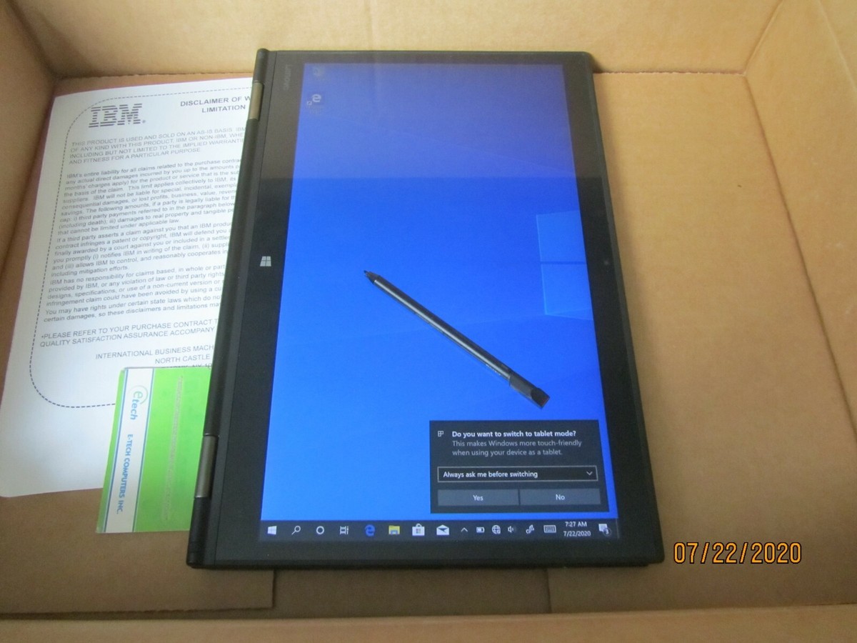 ThinkPad X1 Yoga i5-6300U 8GB RAM 512GB SSD, 14