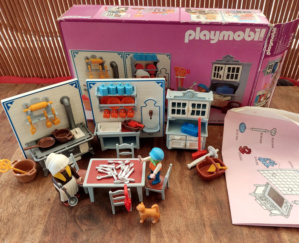 Playmobil 5322 cocina salón dama criada niño victoriano victoriana