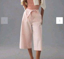 Anthropologie Maeve Wide-Leg Utility Culottes