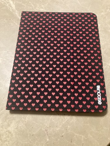 Brand New: Canvas Maki Jacket Case (w/ Red Hearts) - Apple iPad 4th Generation - 第 1/10 張圖片