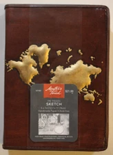 New Master's Touch Leather Sketch Book 192 Pages 5x7 Handmade Paper Acid Free