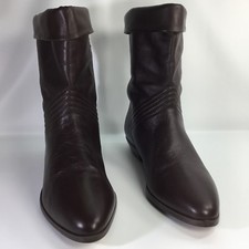 Carriage Court 6.5 Brown Boots Womens 90's Vntg NEW Kelly Label 7.5 Runs Small