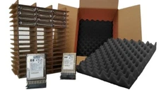 Hard Drive Shipping Box 42 COUNT Slotted Storage Kit - 2.5" HDD WITH Tray Caddy