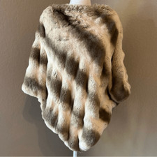 Donna Salyers Fabulous Faux Furs Couture Poncho O/S 