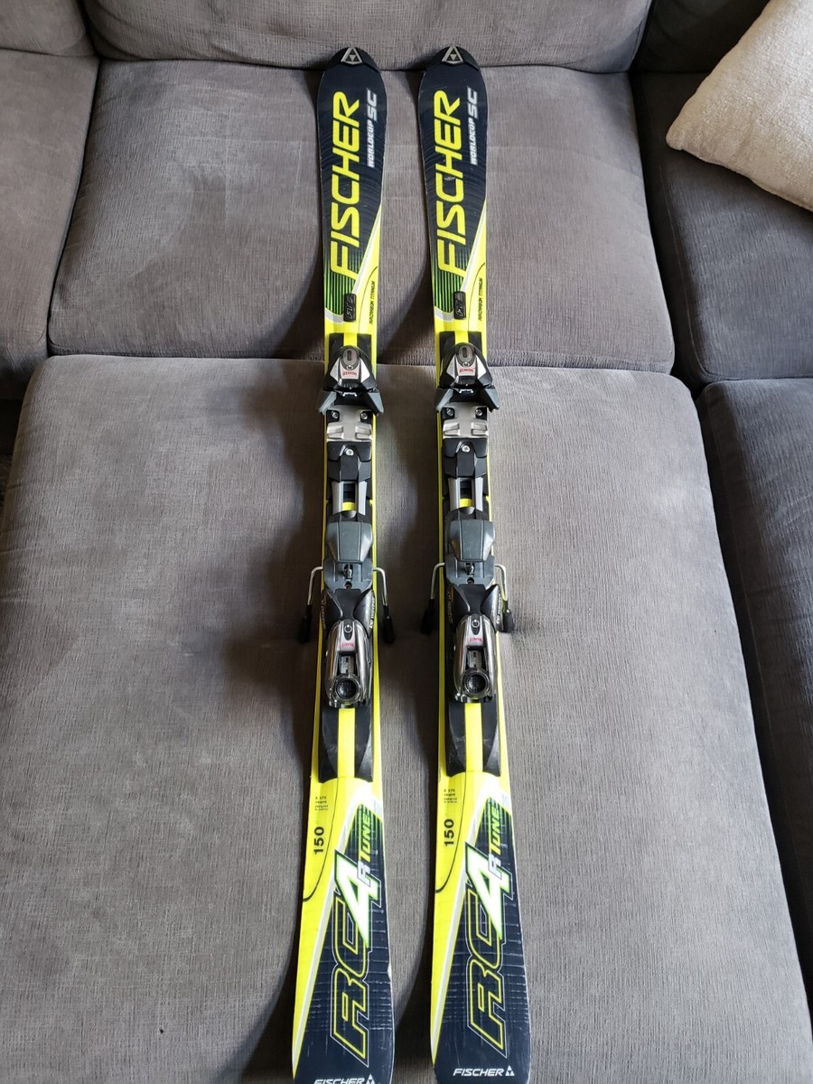 Fischer World Cup GS RC4 Rtune 150cm Race Skis With Marker M100