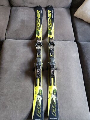 Fischer World Cup GS RC4 Rtune 150cm Race Skis With Marker M100