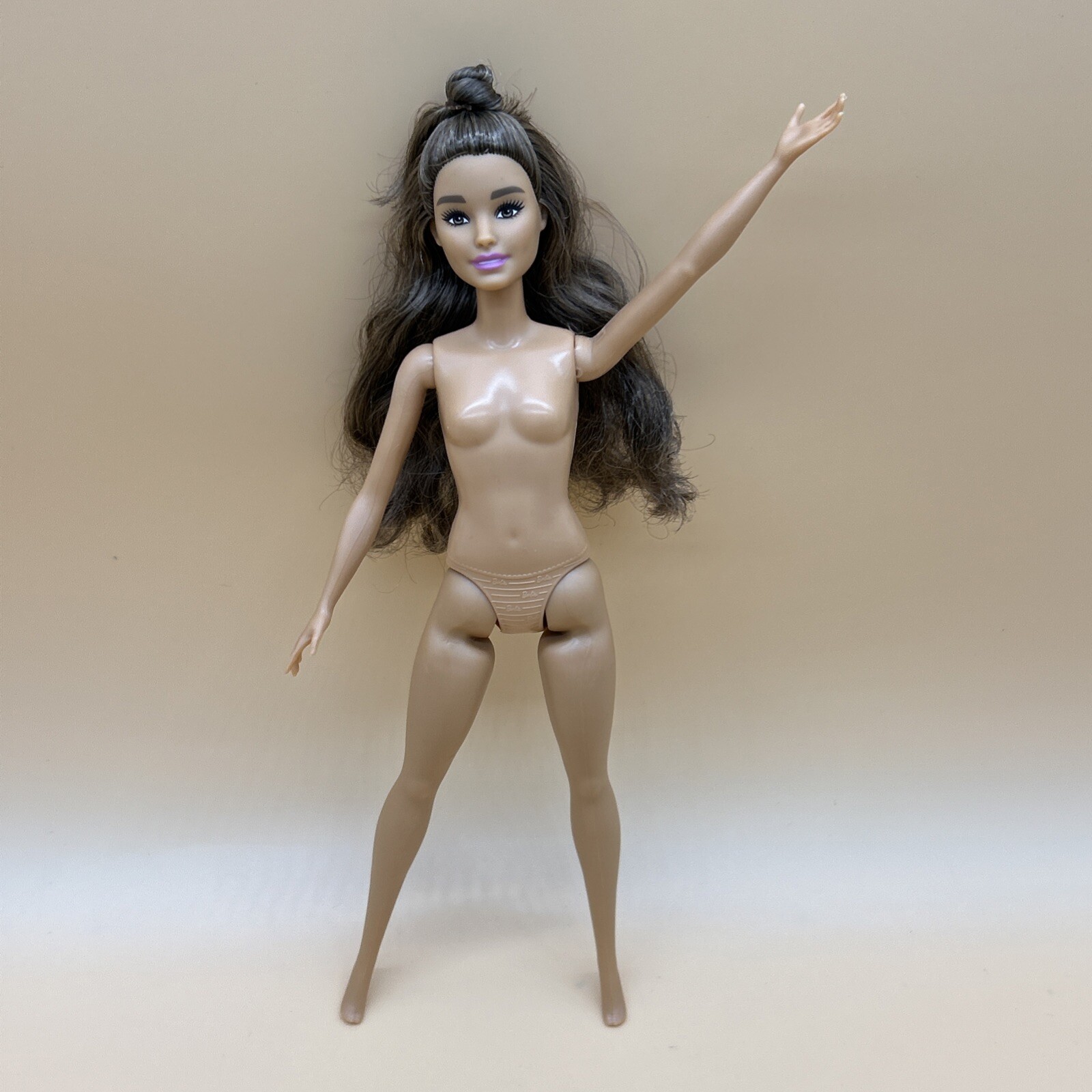 Barbie Fashionistas Petite Hispanic Doll #112 EUC Nude OOAK Custom FYB31
