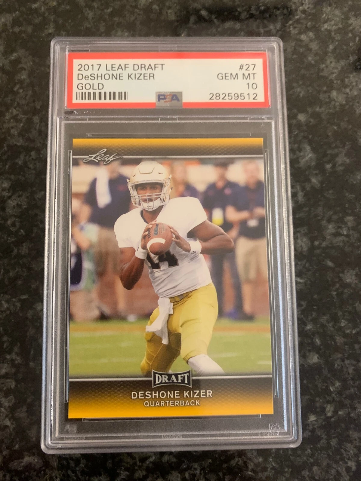DeShone Kizer Leaf Draft #27 Gold