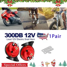 2 x 12V 300DB Super Loud Train Horn Waterproof for Motorcycle Car Truck SUV Boat