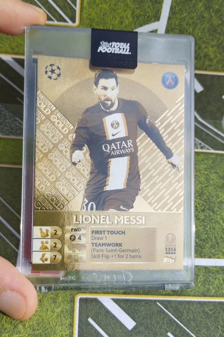 Lionel Messi Eternal GOLD 1st ed Topps Total Football 2022-23 Card