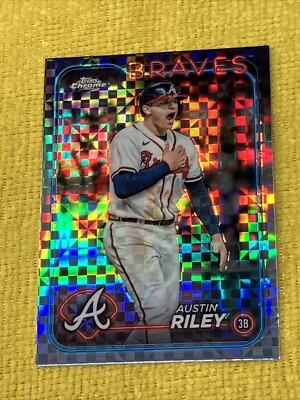 Austin Riley 2024 Topps Chrome #84 X-FRACTOR - Atlanta Braves | eBay