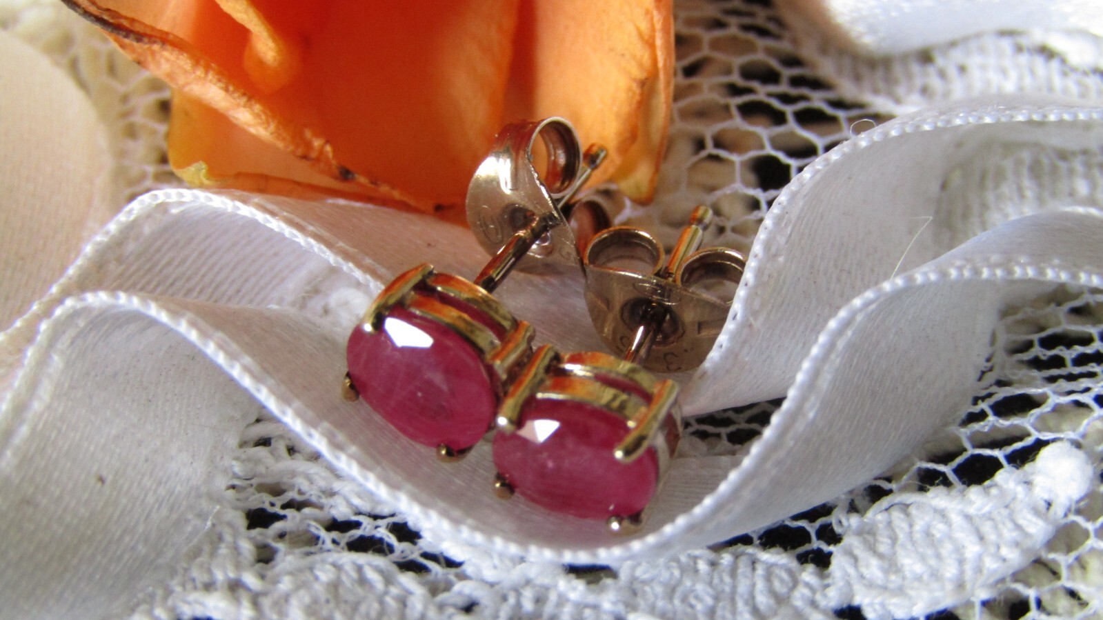 Ruby Stud Earrings - image 10