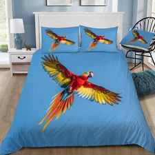 Macaw Parrot in Flight Doona / Duvet Cover and 2 Pillow Slips