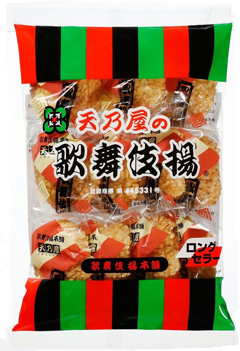 KABUKI AGE Amanoya Kabuki-Age, Japanese Rice Crackers — Snackathon Foods