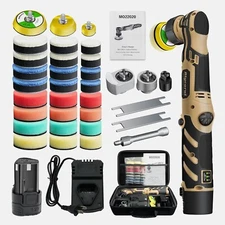 Cordless Mini Polisher,1/1.5/2 Inch Small Polisher,12V DA&RO Micro Cordless Poli