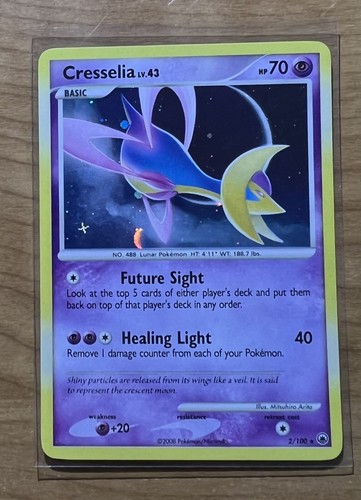 Pokémon TCG Cresselia Majestic Dawn 2008 Holo Rare 2/100