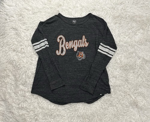NFL Cincinnati Bengals Women’s Graphic Long Sleeve Shirt Gray - Size L
