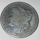 1881 Morgan Silver Dollar Very Fine