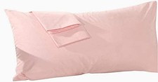 Travel Pillowcase 14x20 500 Toddler Zipper, Baby Pink Solid