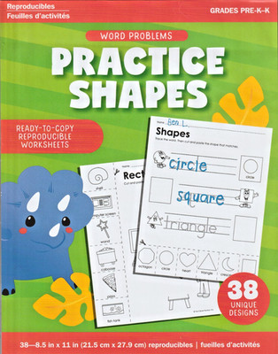 Teaching Tree Practice Shapes Word Problems 38 Reproducibles Grades Pre-K & K