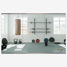 Home Gym Mirror 48 X 24 X 3pcs Wall Mounted Frameless Mirror With Polished E