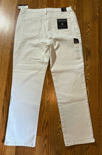 Gloria Vanderbilt Women's Amanda Tapered Leg Classic Fit Jean Vintage White S 16 - Picture 2 of 21