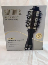 24K Gold Blow Dryer Brush - Hot Air Brush for Salon-Worthy Volume in One Step...