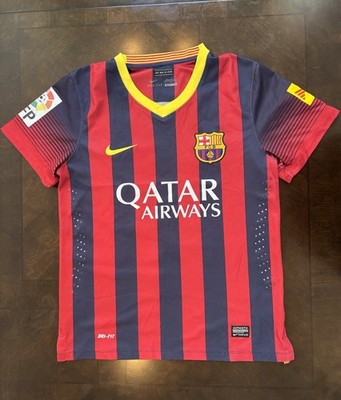 Barcelona FC Neymar Jr Nike Jersey Men's Size S Blue Red Dri Fit